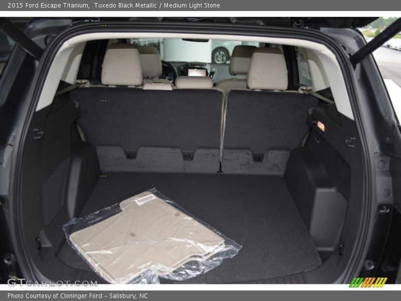 Tuxedo Black Metallic / Medium Light Stone 2015 Ford Escape Titanium