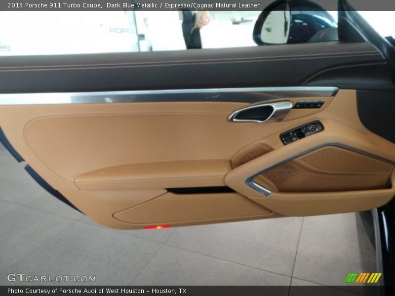 Dark Blue Metallic / Espresso/Cognac Natural Leather 2015 Porsche 911 Turbo Coupe