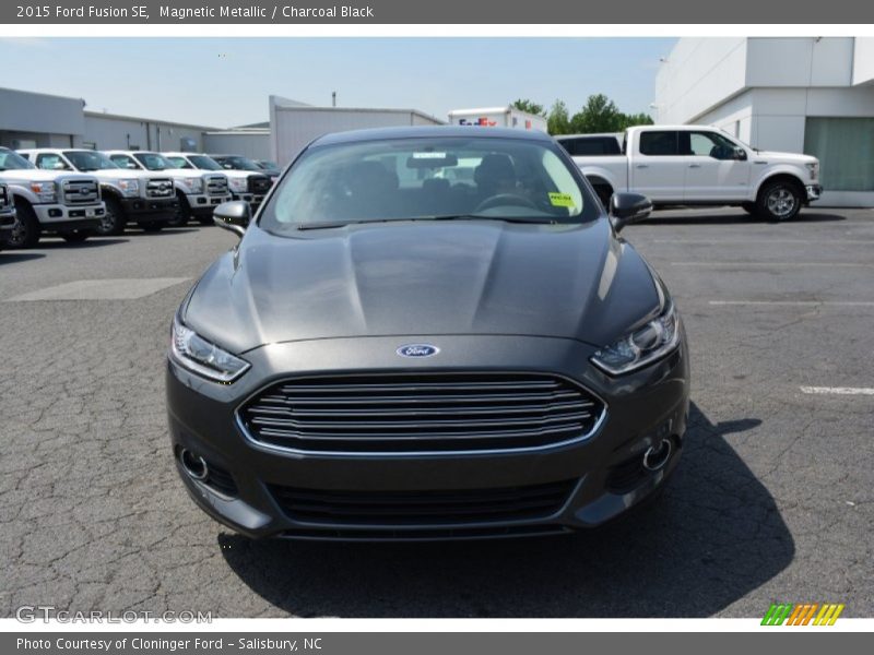 Magnetic Metallic / Charcoal Black 2015 Ford Fusion SE