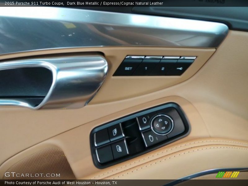 Dark Blue Metallic / Espresso/Cognac Natural Leather 2015 Porsche 911 Turbo Coupe