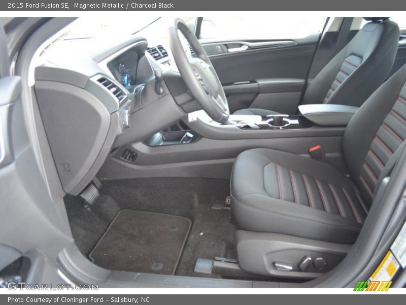 Magnetic Metallic / Charcoal Black 2015 Ford Fusion SE