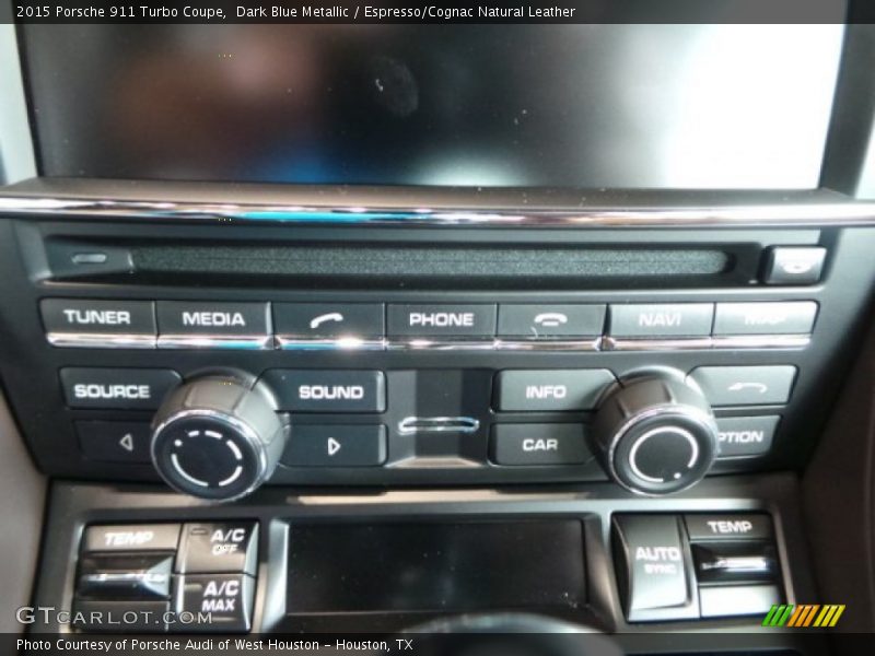 Dark Blue Metallic / Espresso/Cognac Natural Leather 2015 Porsche 911 Turbo Coupe