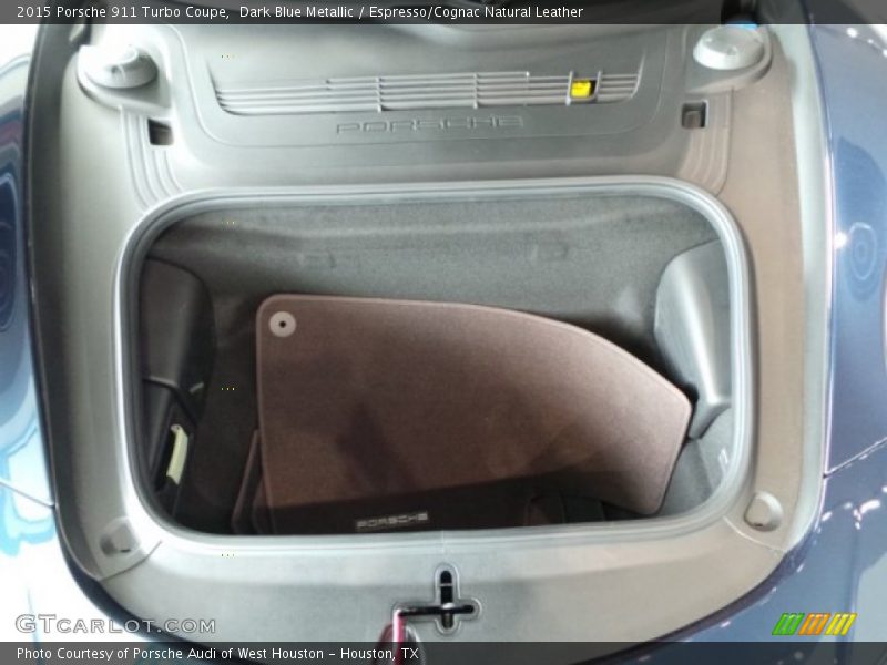 Dark Blue Metallic / Espresso/Cognac Natural Leather 2015 Porsche 911 Turbo Coupe