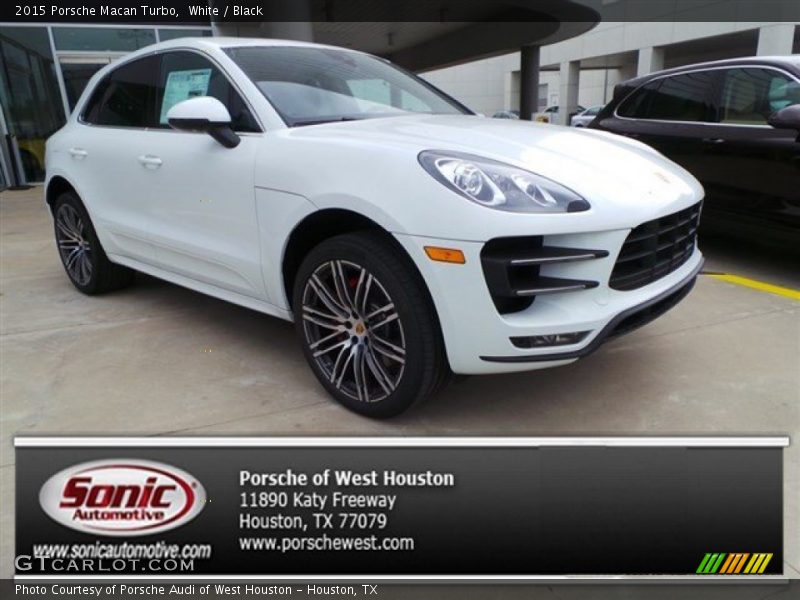 White / Black 2015 Porsche Macan Turbo