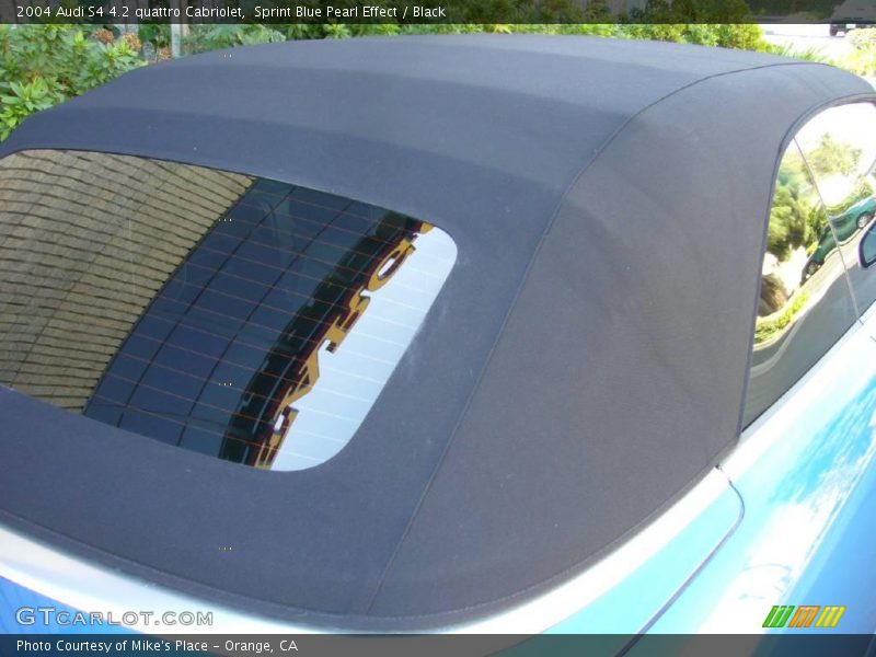 Sprint Blue Pearl Effect / Black 2004 Audi S4 4.2 quattro Cabriolet