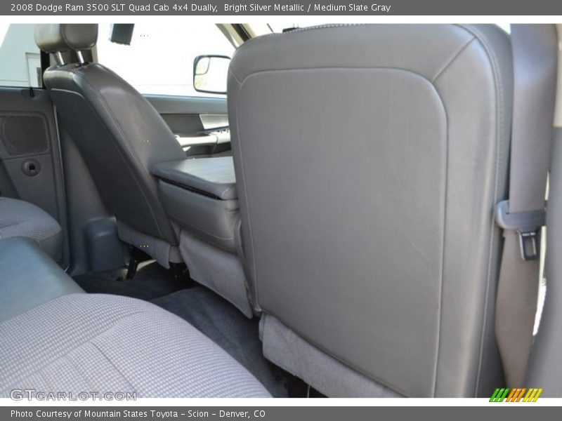 Bright Silver Metallic / Medium Slate Gray 2008 Dodge Ram 3500 SLT Quad Cab 4x4 Dually