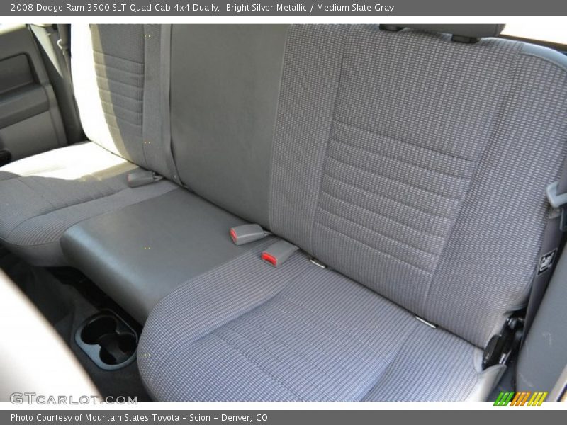 Bright Silver Metallic / Medium Slate Gray 2008 Dodge Ram 3500 SLT Quad Cab 4x4 Dually