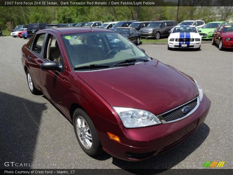 Dark Toreador Red Metallic / Dark Pebble/Light Pebble 2007 Ford Focus ZX4 SE Sedan