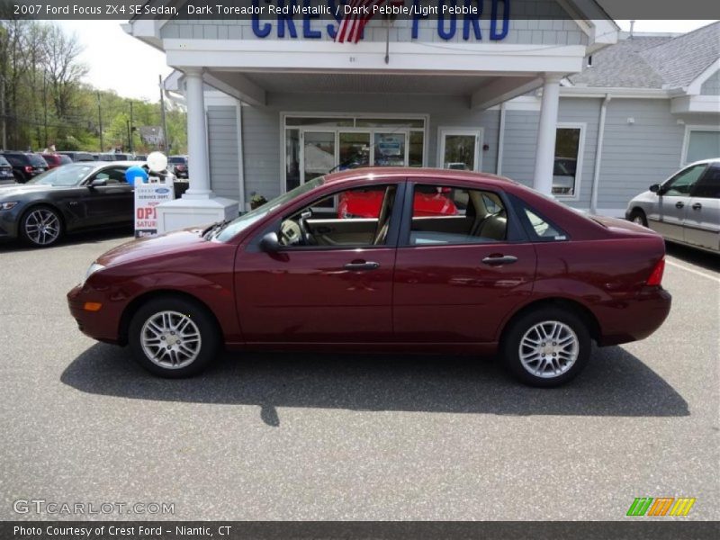 Dark Toreador Red Metallic / Dark Pebble/Light Pebble 2007 Ford Focus ZX4 SE Sedan