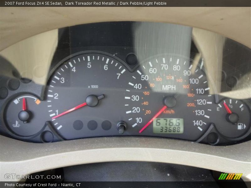 Dark Toreador Red Metallic / Dark Pebble/Light Pebble 2007 Ford Focus ZX4 SE Sedan