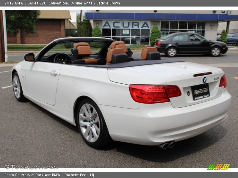Alpine White / Saddle Brown 2012 BMW 3 Series 328i Convertible