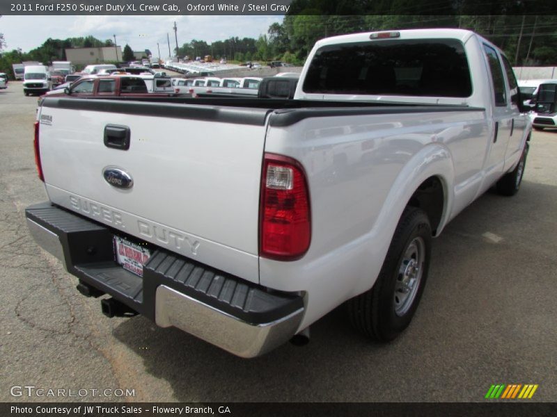 Oxford White / Steel Gray 2011 Ford F250 Super Duty XL Crew Cab