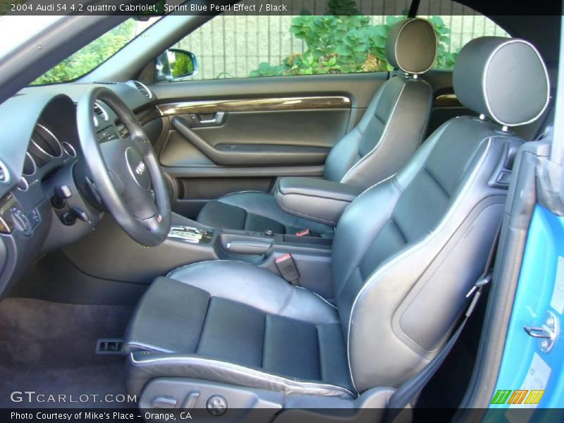 Sprint Blue Pearl Effect / Black 2004 Audi S4 4.2 quattro Cabriolet