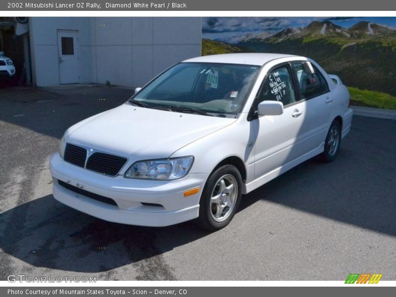 Front 3/4 View of 2002 Lancer OZ Rally