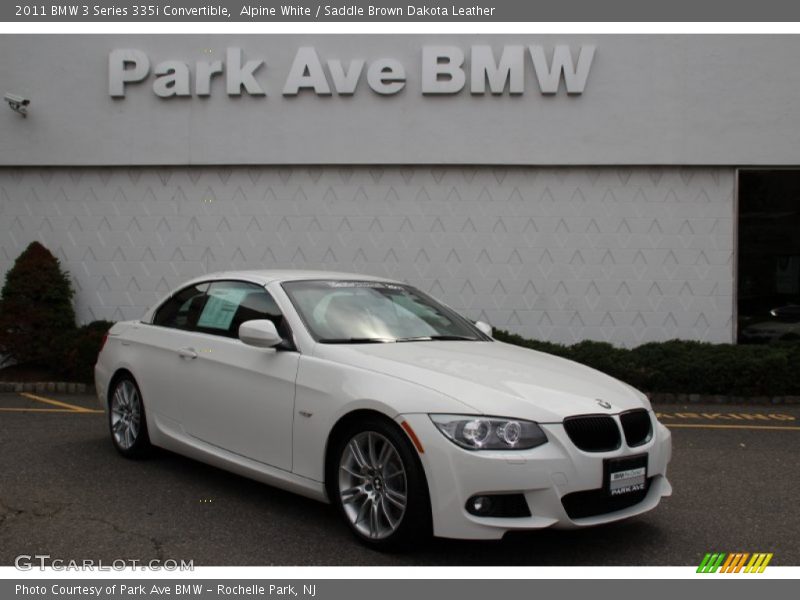 Alpine White / Saddle Brown Dakota Leather 2011 BMW 3 Series 335i Convertible