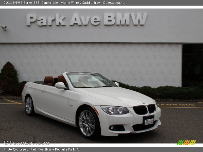 Alpine White / Saddle Brown Dakota Leather 2011 BMW 3 Series 335i Convertible