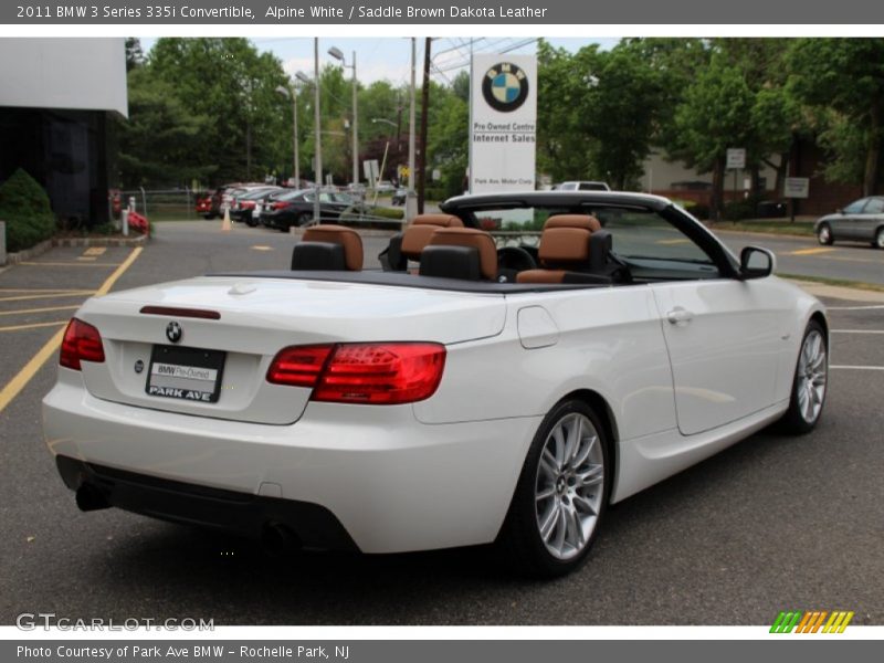 Alpine White / Saddle Brown Dakota Leather 2011 BMW 3 Series 335i Convertible