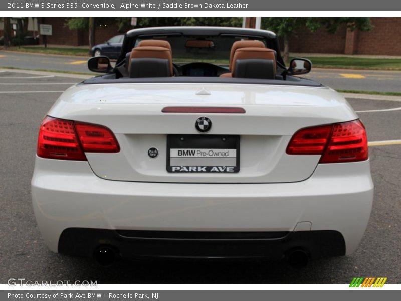 Alpine White / Saddle Brown Dakota Leather 2011 BMW 3 Series 335i Convertible