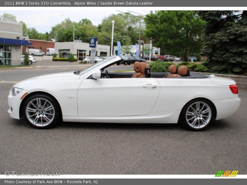 Alpine White / Saddle Brown Dakota Leather 2011 BMW 3 Series 335i Convertible