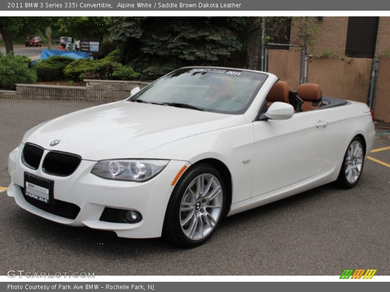 Alpine White / Saddle Brown Dakota Leather 2011 BMW 3 Series 335i Convertible