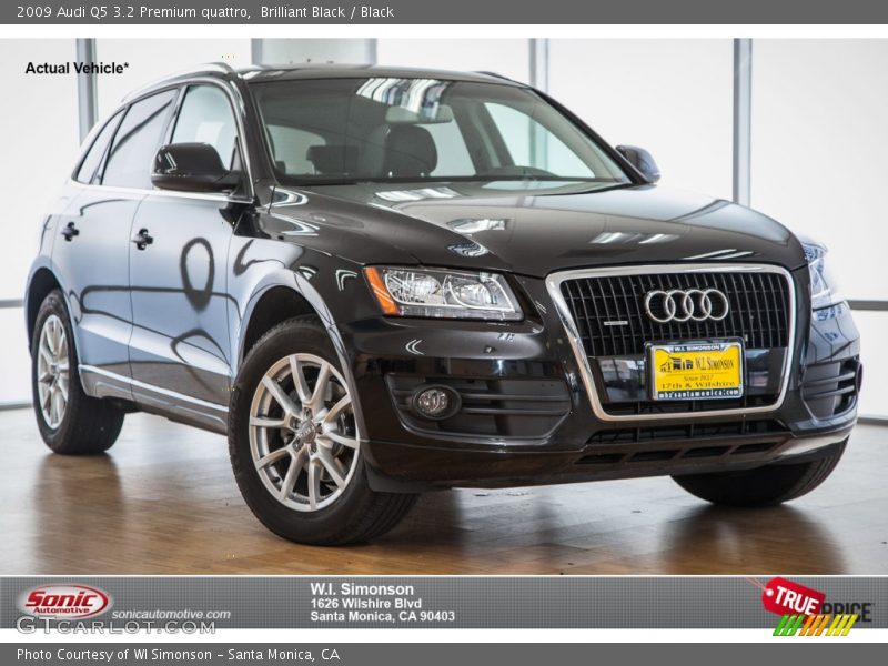 Brilliant Black / Black 2009 Audi Q5 3.2 Premium quattro