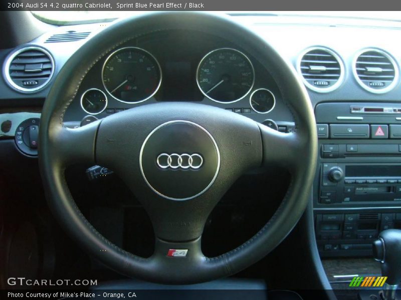 Sprint Blue Pearl Effect / Black 2004 Audi S4 4.2 quattro Cabriolet