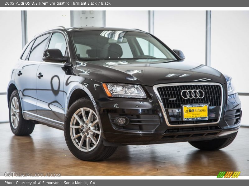 Brilliant Black / Black 2009 Audi Q5 3.2 Premium quattro