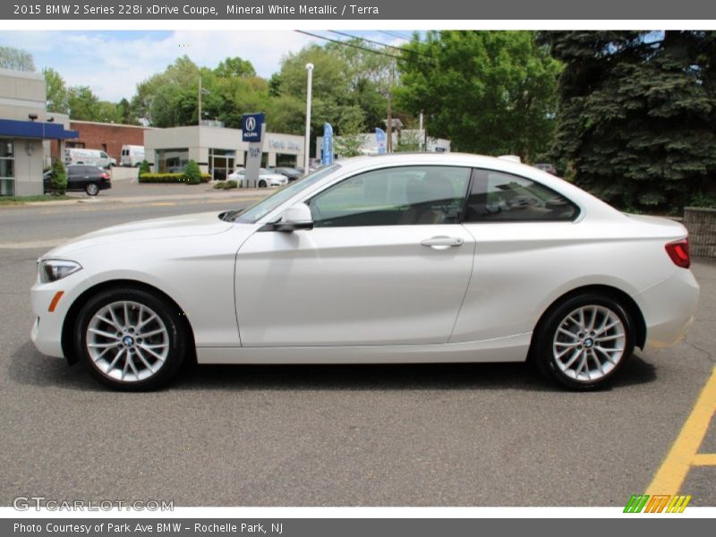 Mineral White Metallic / Terra 2015 BMW 2 Series 228i xDrive Coupe