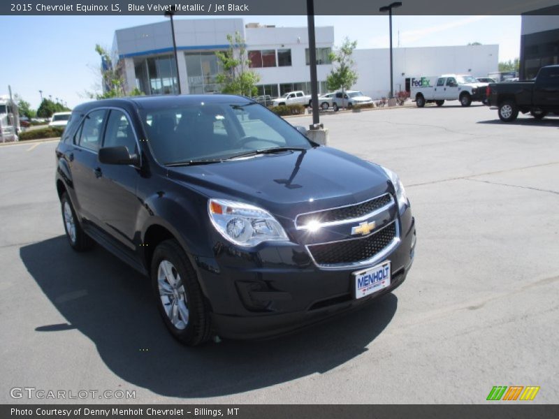 Blue Velvet Metallic / Jet Black 2015 Chevrolet Equinox LS