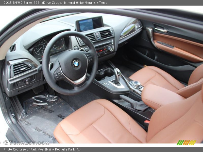 Mineral White Metallic / Terra 2015 BMW 2 Series 228i xDrive Coupe