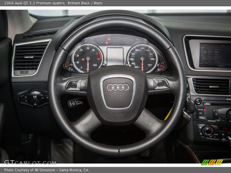 Brilliant Black / Black 2009 Audi Q5 3.2 Premium quattro