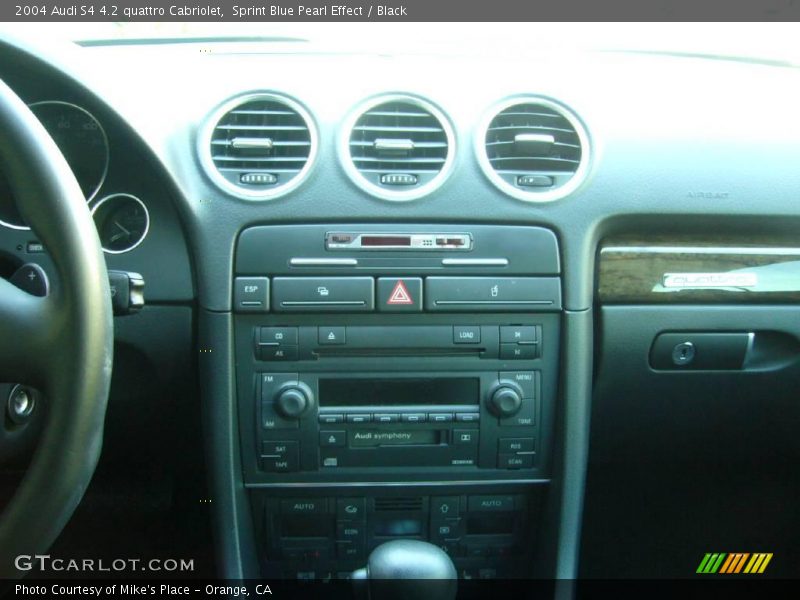 Sprint Blue Pearl Effect / Black 2004 Audi S4 4.2 quattro Cabriolet