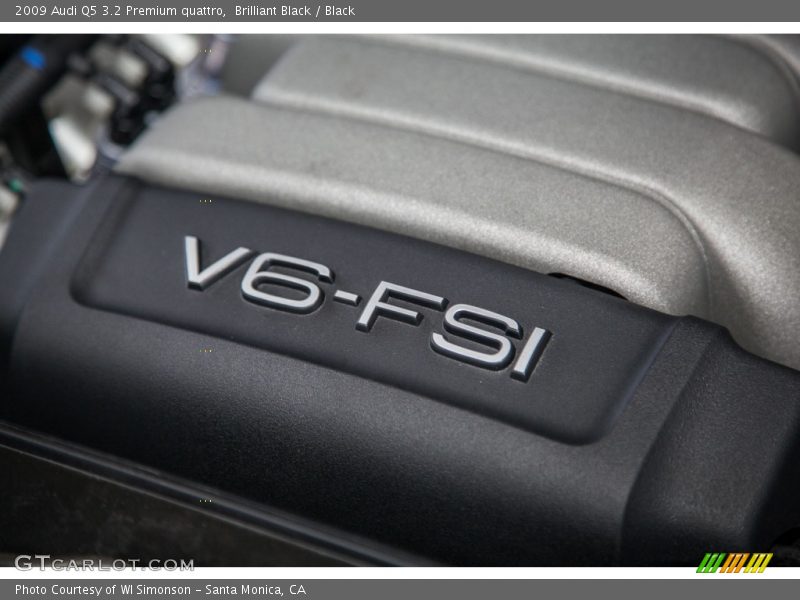 Brilliant Black / Black 2009 Audi Q5 3.2 Premium quattro