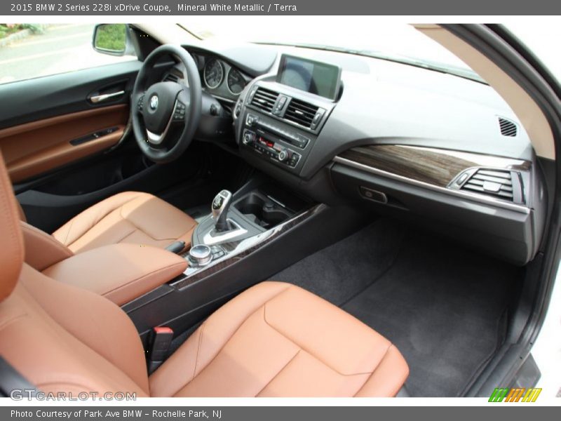 Mineral White Metallic / Terra 2015 BMW 2 Series 228i xDrive Coupe