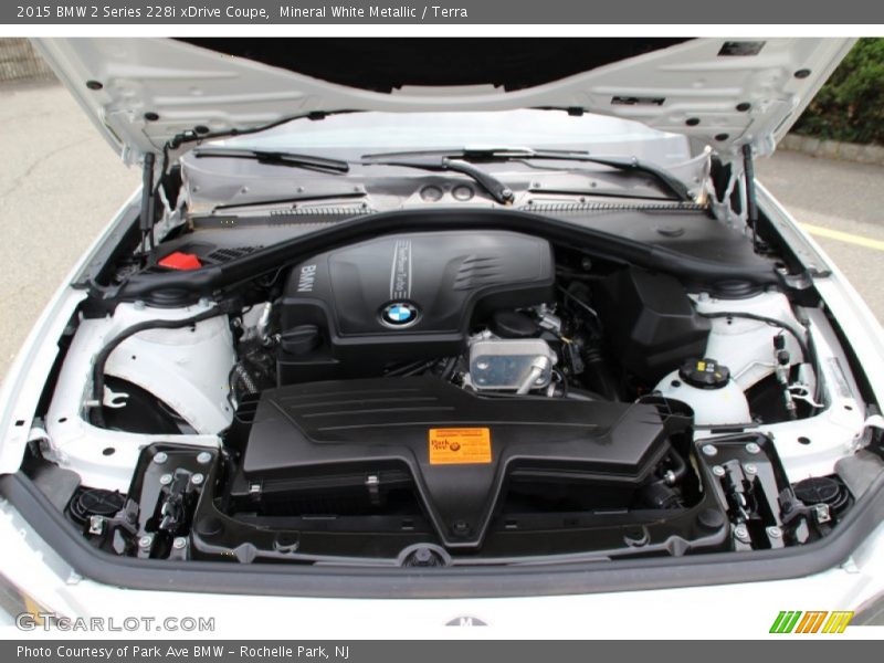 Mineral White Metallic / Terra 2015 BMW 2 Series 228i xDrive Coupe