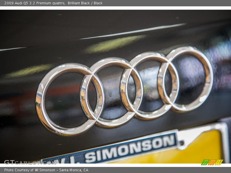 Brilliant Black / Black 2009 Audi Q5 3.2 Premium quattro