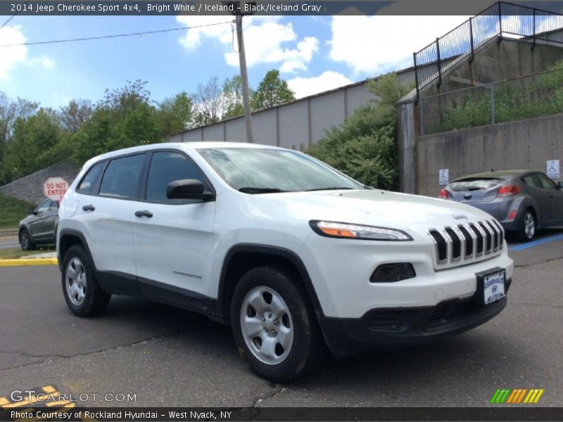 Bright White / Iceland - Black/Iceland Gray 2014 Jeep Cherokee Sport 4x4