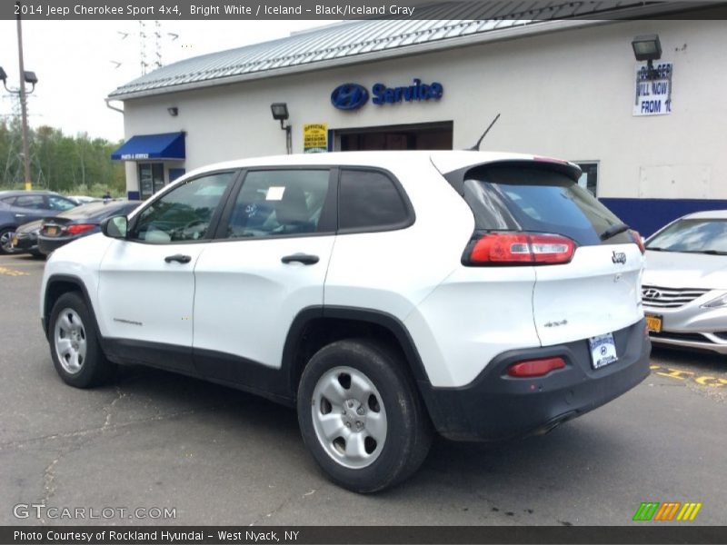 Bright White / Iceland - Black/Iceland Gray 2014 Jeep Cherokee Sport 4x4