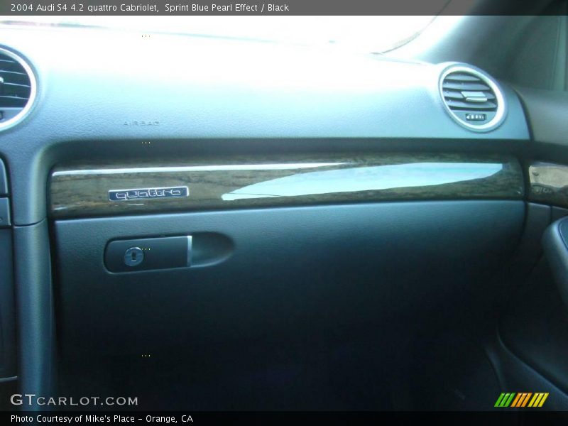 Sprint Blue Pearl Effect / Black 2004 Audi S4 4.2 quattro Cabriolet