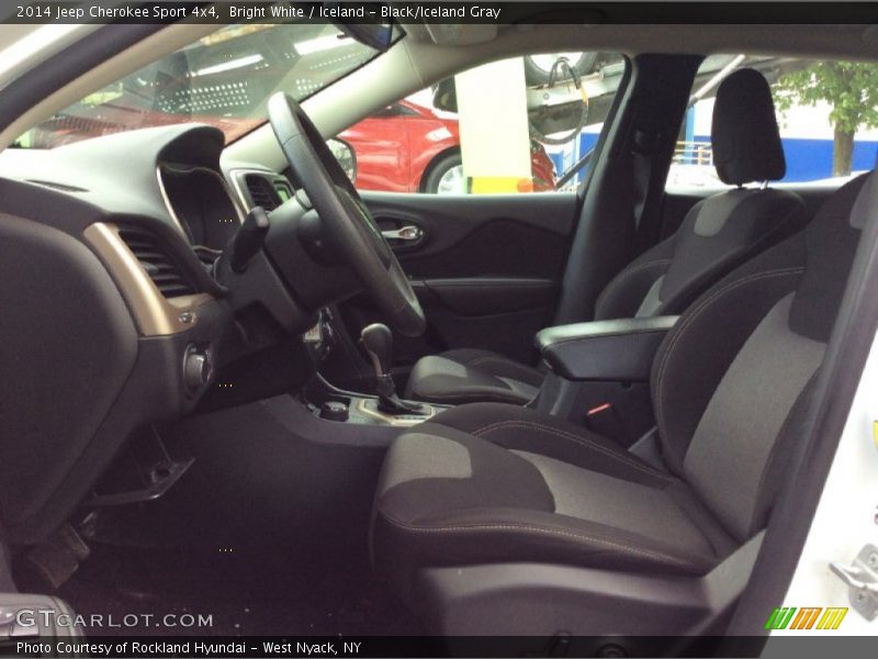 Bright White / Iceland - Black/Iceland Gray 2014 Jeep Cherokee Sport 4x4