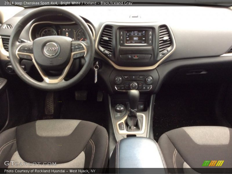 Bright White / Iceland - Black/Iceland Gray 2014 Jeep Cherokee Sport 4x4