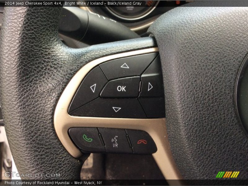 Bright White / Iceland - Black/Iceland Gray 2014 Jeep Cherokee Sport 4x4