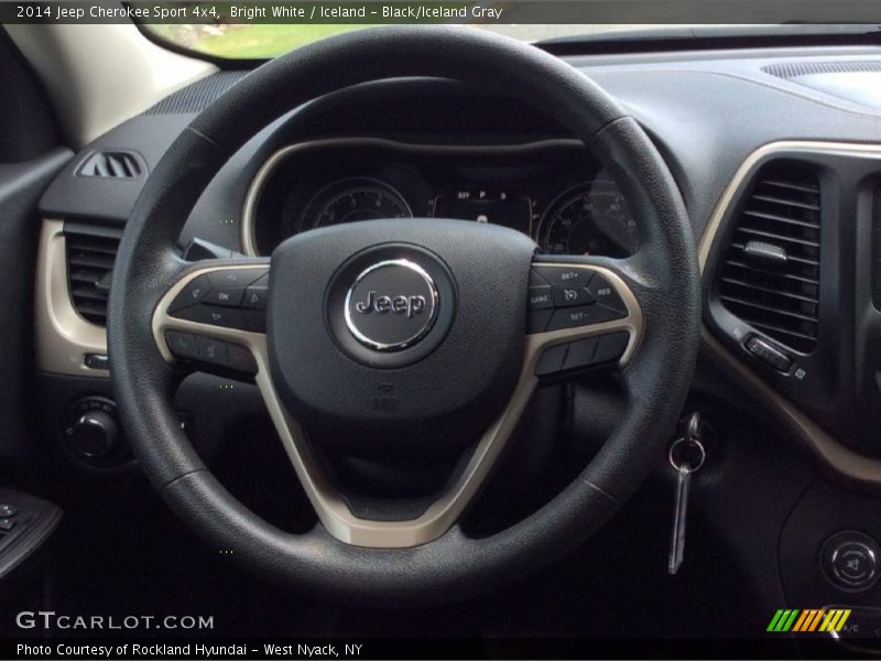 Bright White / Iceland - Black/Iceland Gray 2014 Jeep Cherokee Sport 4x4
