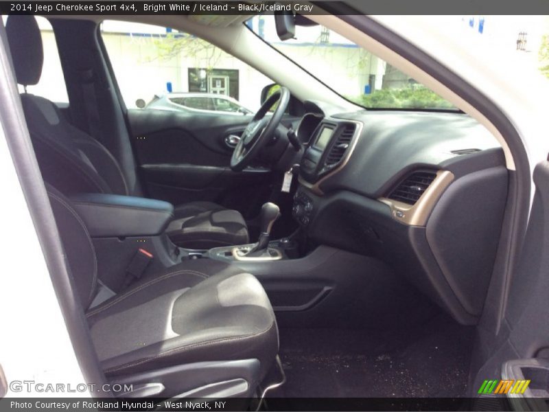 Bright White / Iceland - Black/Iceland Gray 2014 Jeep Cherokee Sport 4x4
