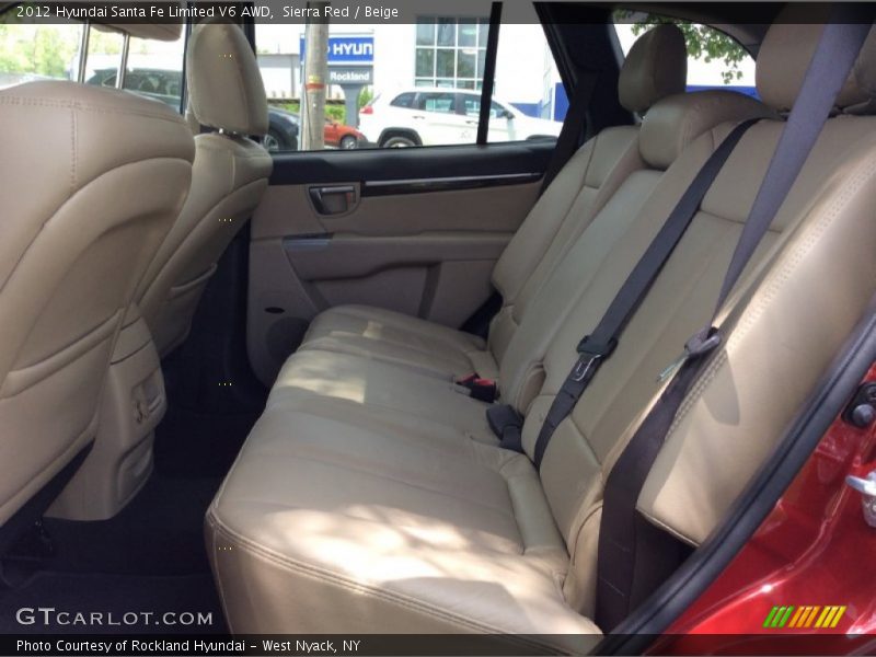 Sierra Red / Beige 2012 Hyundai Santa Fe Limited V6 AWD