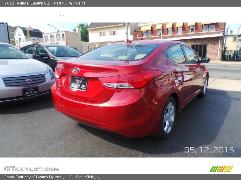 Red Allure / Beige 2012 Hyundai Elantra GLS