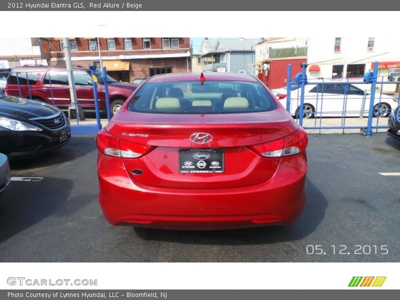 Red Allure / Beige 2012 Hyundai Elantra GLS
