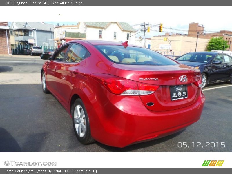 Red Allure / Beige 2012 Hyundai Elantra GLS