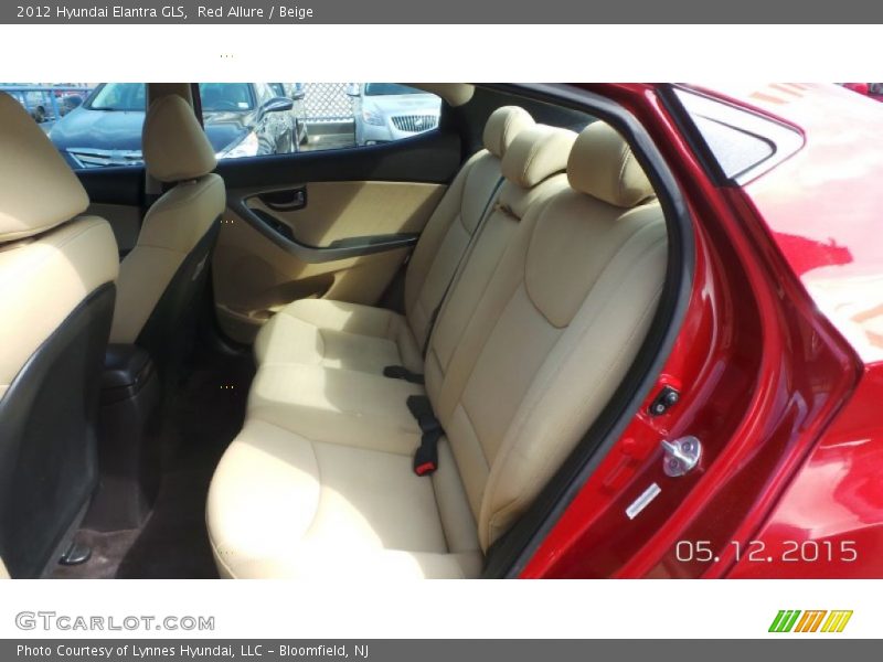 Red Allure / Beige 2012 Hyundai Elantra GLS