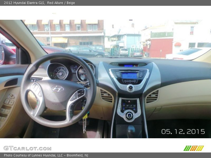 Red Allure / Beige 2012 Hyundai Elantra GLS